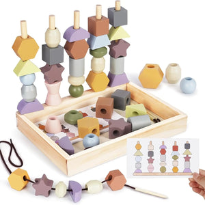 Educational Stacking & Threading Toys for Toddlers