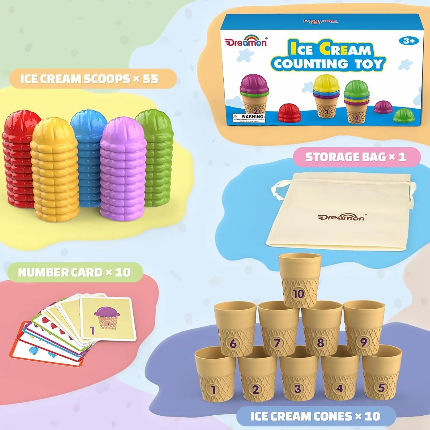 Montessori Math Learning Set for Toddlers