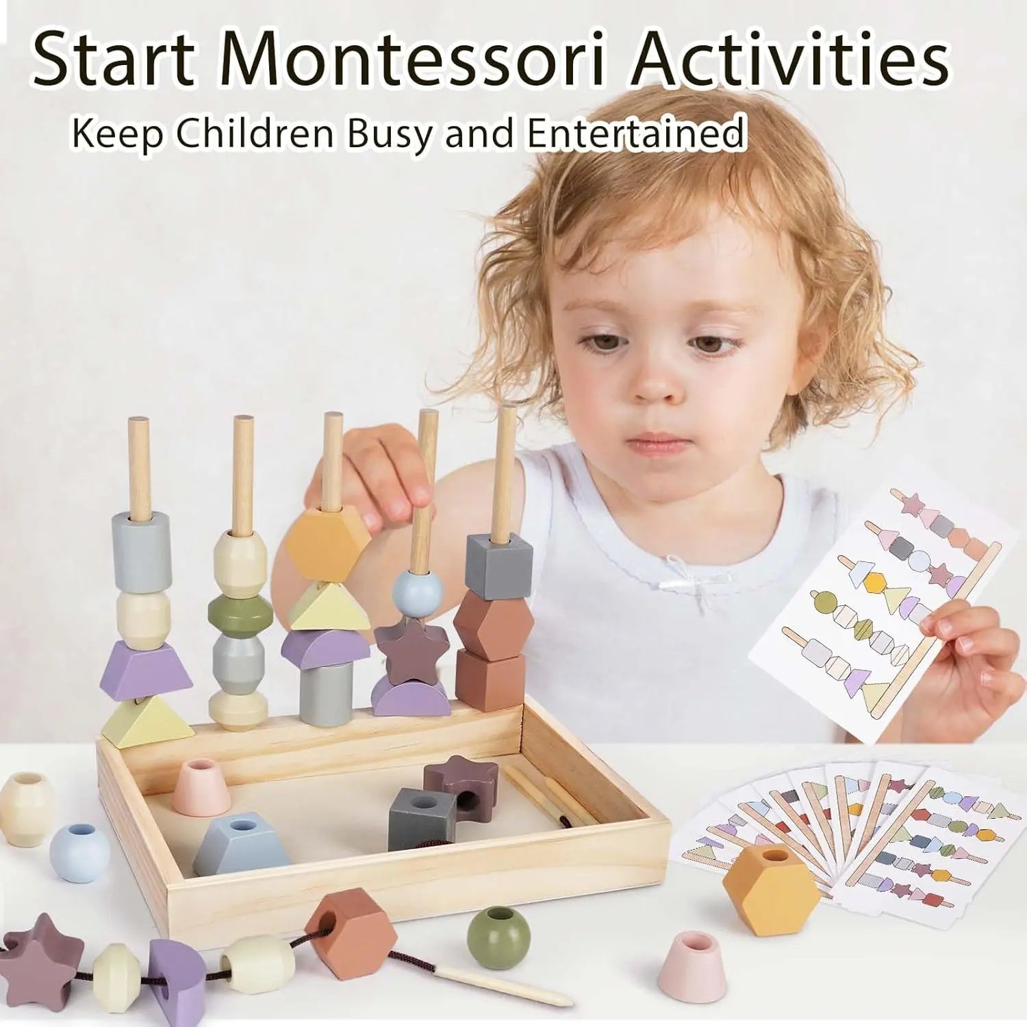 Educational Stacking & Threading Toys for Toddlers