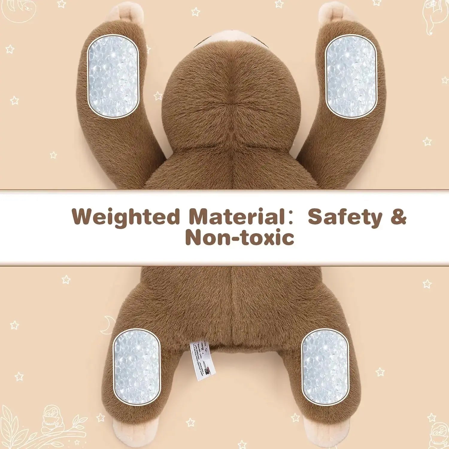 Sloth Doll Weighted Sensory Toys for reducing anxiety & improving focus