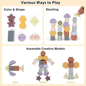 Educational Stacking & Threading Toys for Toddlers