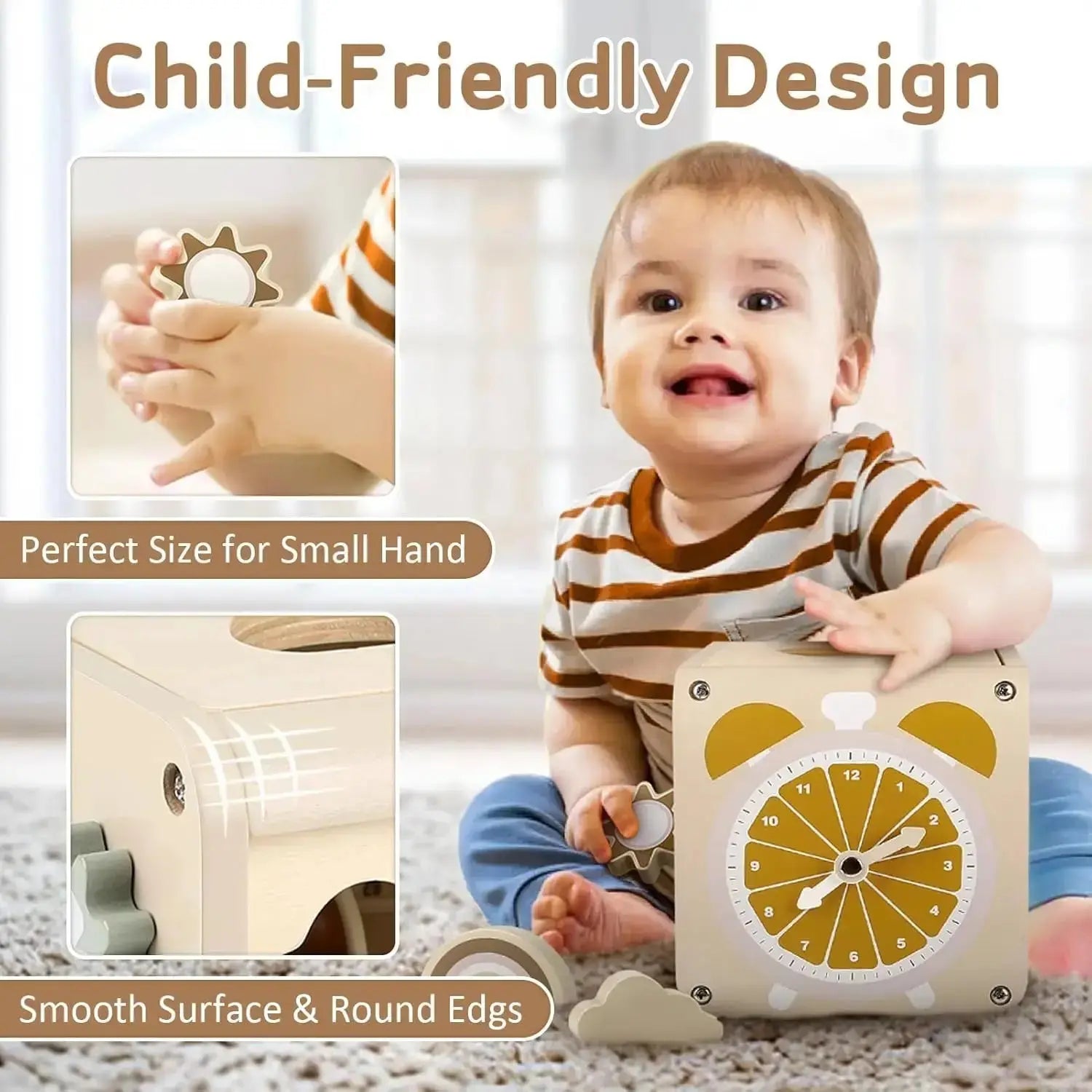 Educational Activity Cube for Toddlers 1-3