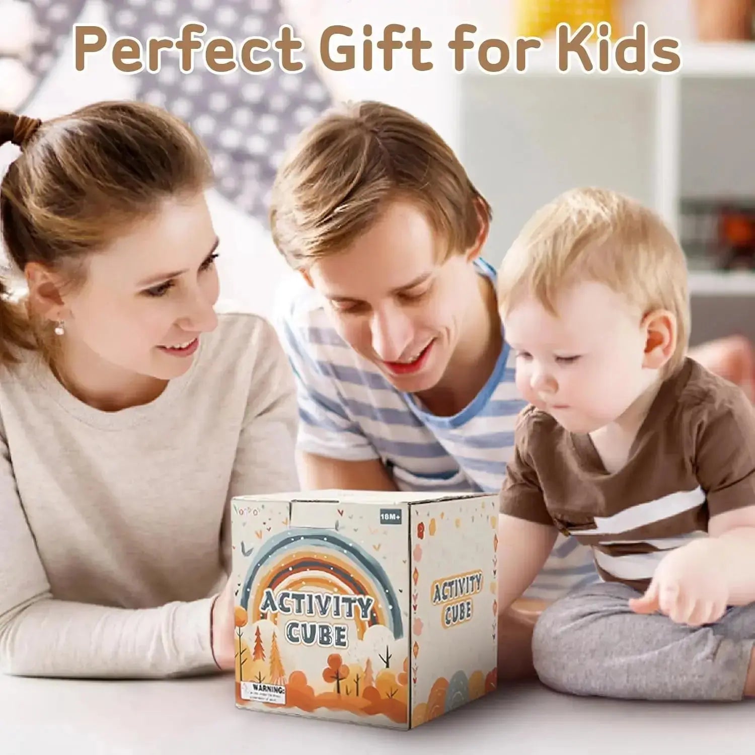 Educational Activity Cube for Toddlers 1-3