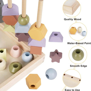Educational Stacking & Threading Toys for Toddlers