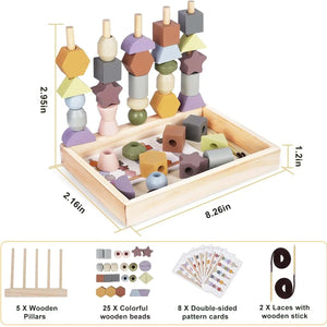 Educational Stacking & Threading Toys for Toddlers