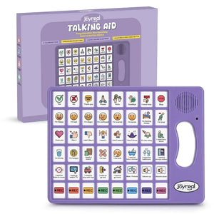 Plus AAC Communication Board for Language Learning (Purple)
