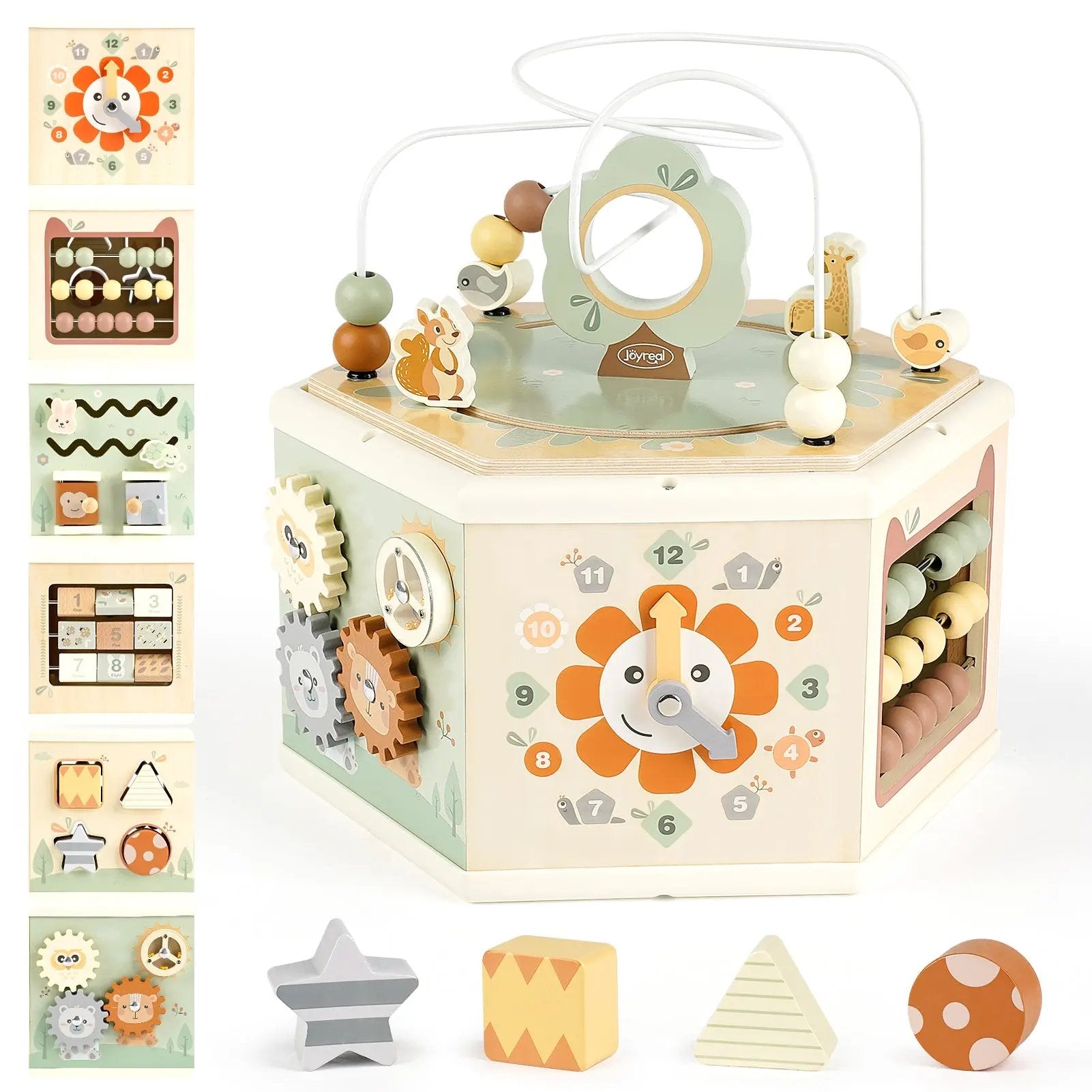 Wooden Activity Cube 11-in-1 Montessori Toys for 18M - 4YS