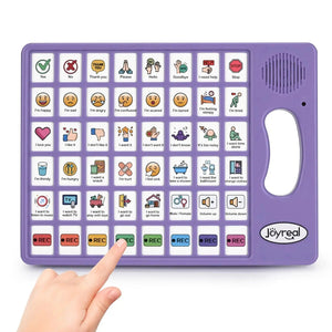 Plus AAC Communication Board for Language Learning (Purple)