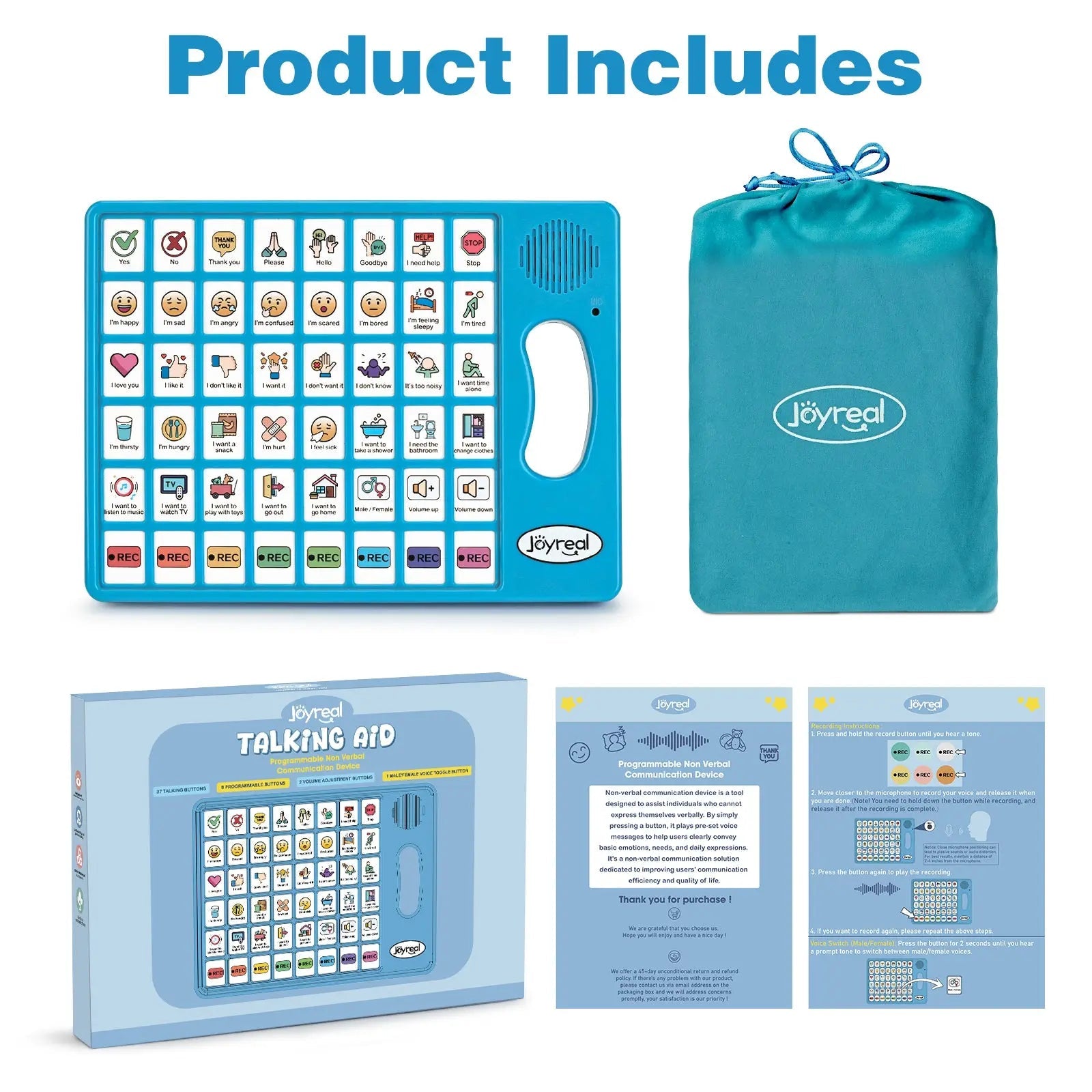 Plus AAC Communication Board for Speech Support Language Learning