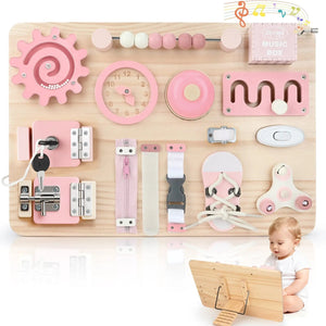 Fine Motor Skills Busy Board for Toddlers
