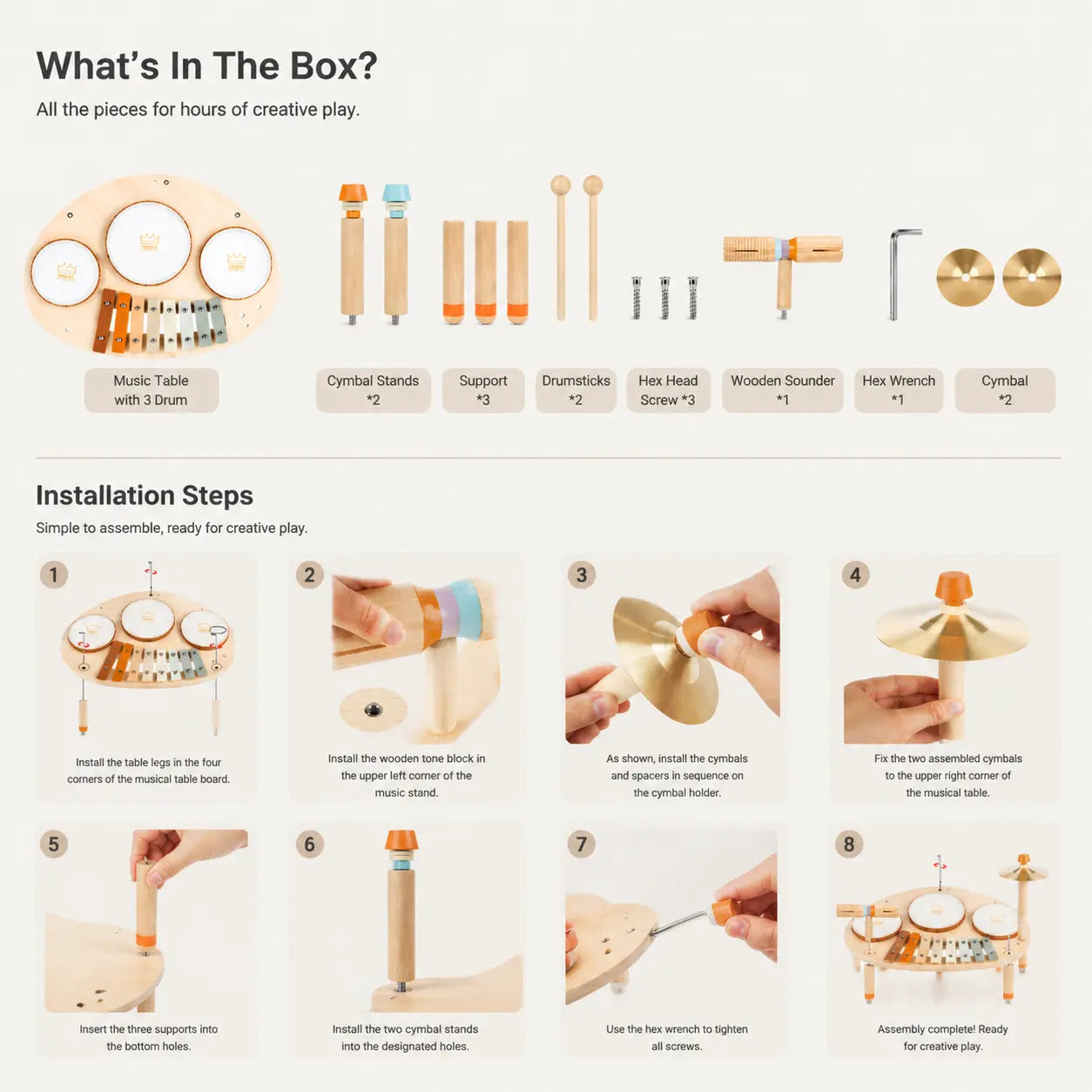 Little Maestro – 9-in-1 Montessori Music Table