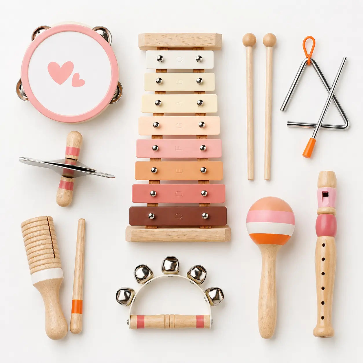 Little Rhythms - Wooden Musical Instruments Sound Exploration Kit for Toddlers