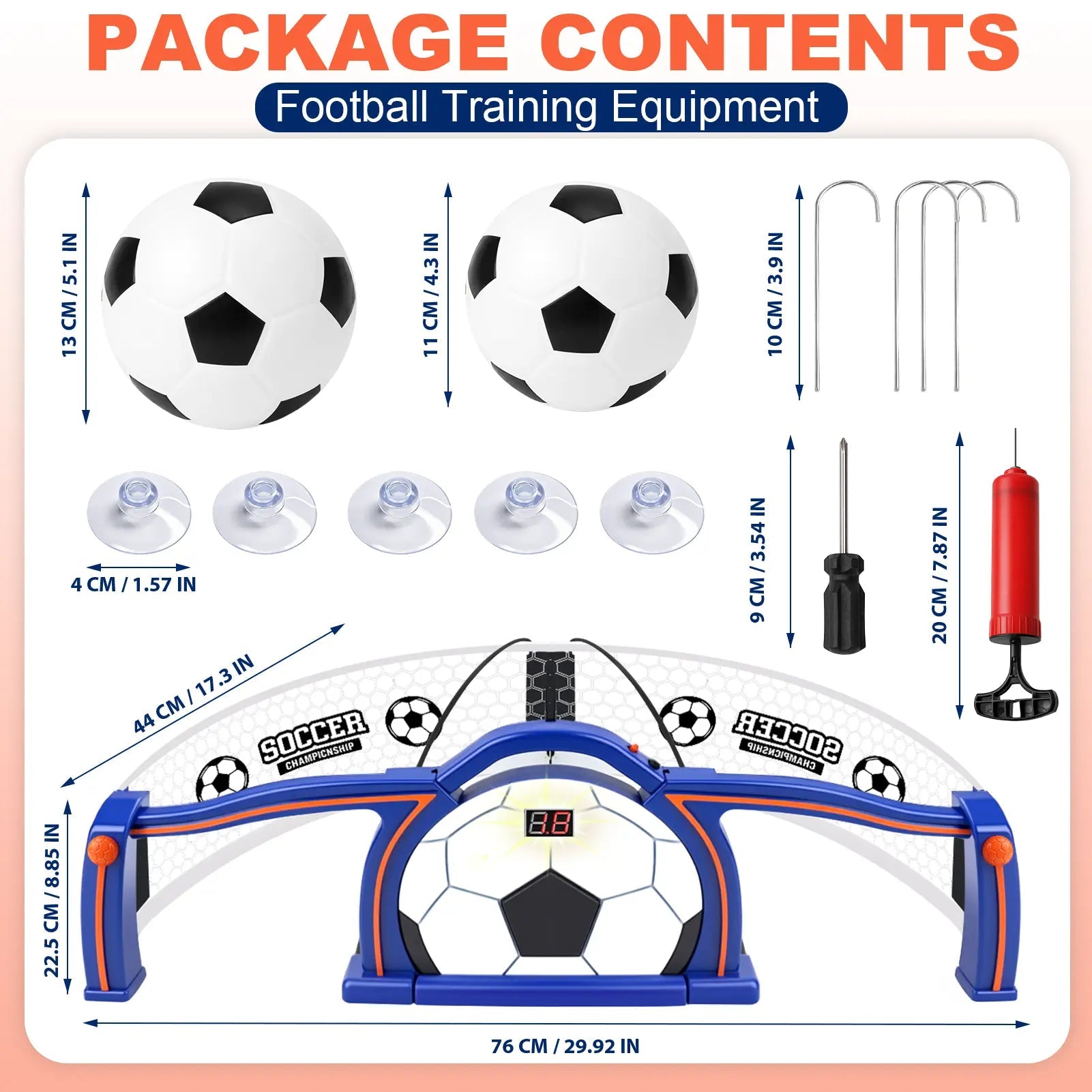 Interactive Soccer Trainer for Kids 6+ with Scoring