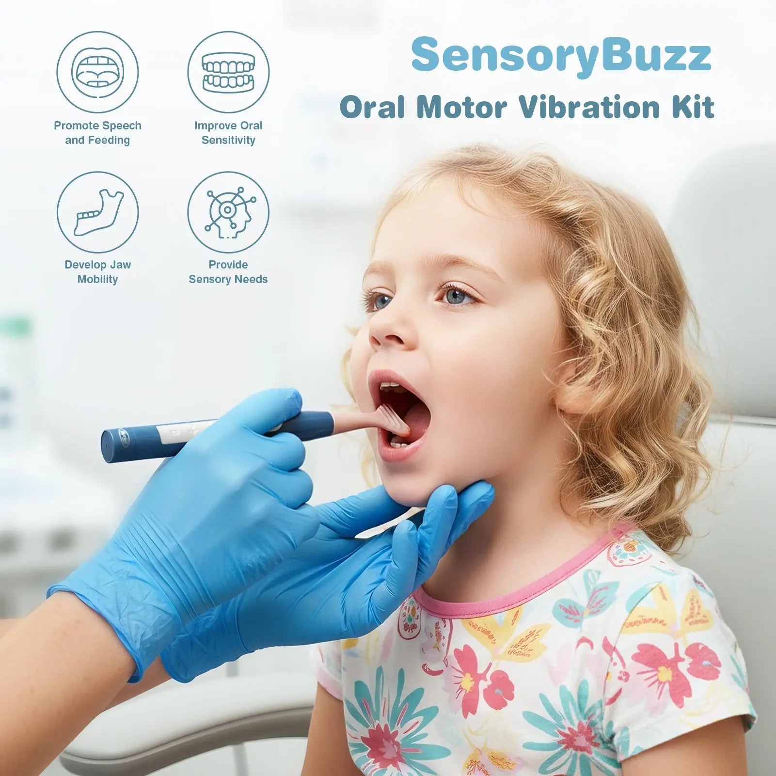 Oral Motor Sensory Tool – 4 Modes, 7 Tips for Speech & Feeding Support