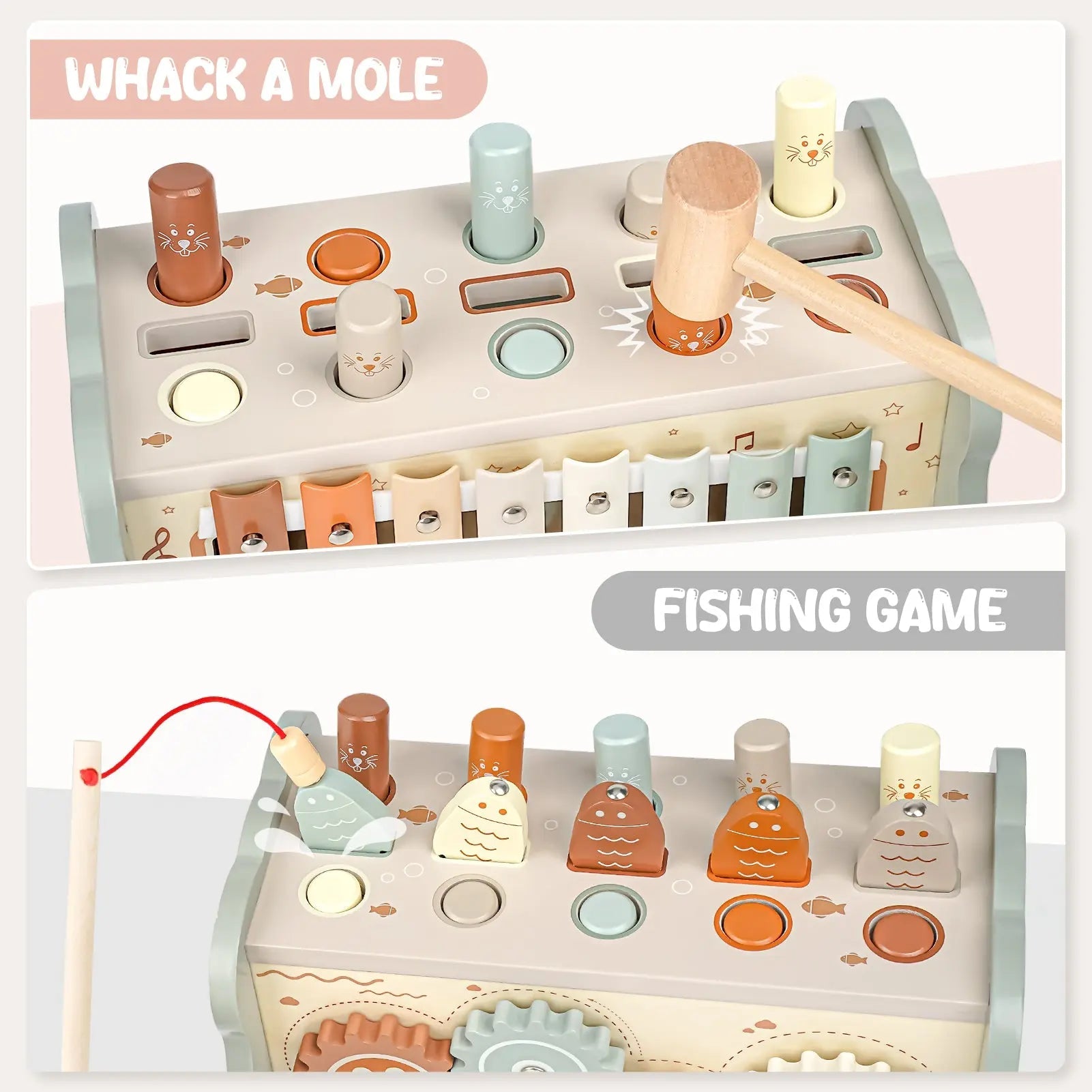 Xylophone and Fishing Game Sensory Set for Kids