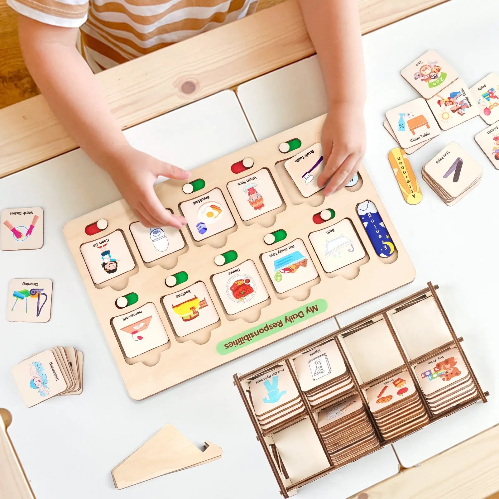 Montessori Visual Schedule for Kids 3-6 Years