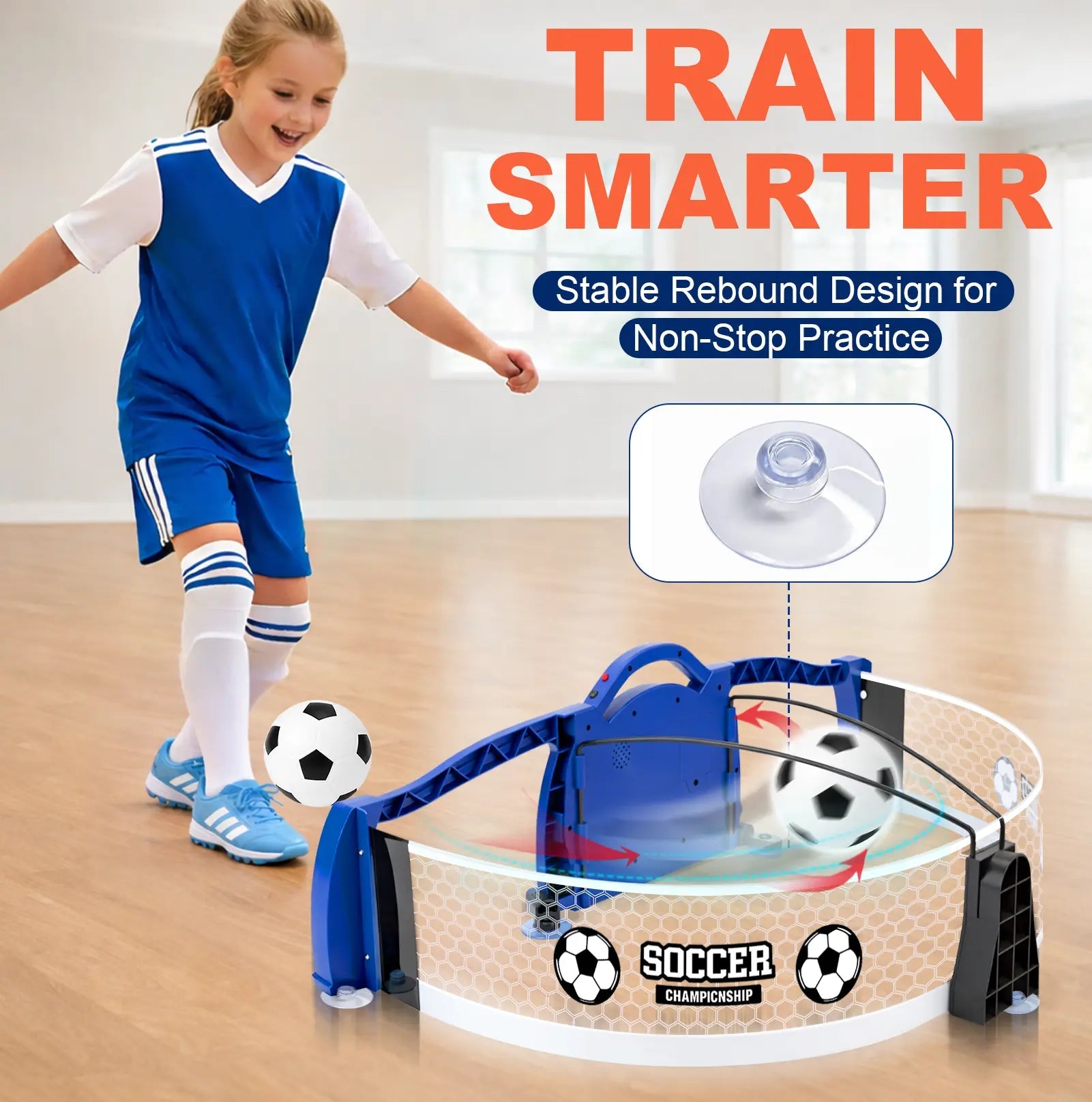 Interactive Soccer Trainer for Kids 6+ with Scoring