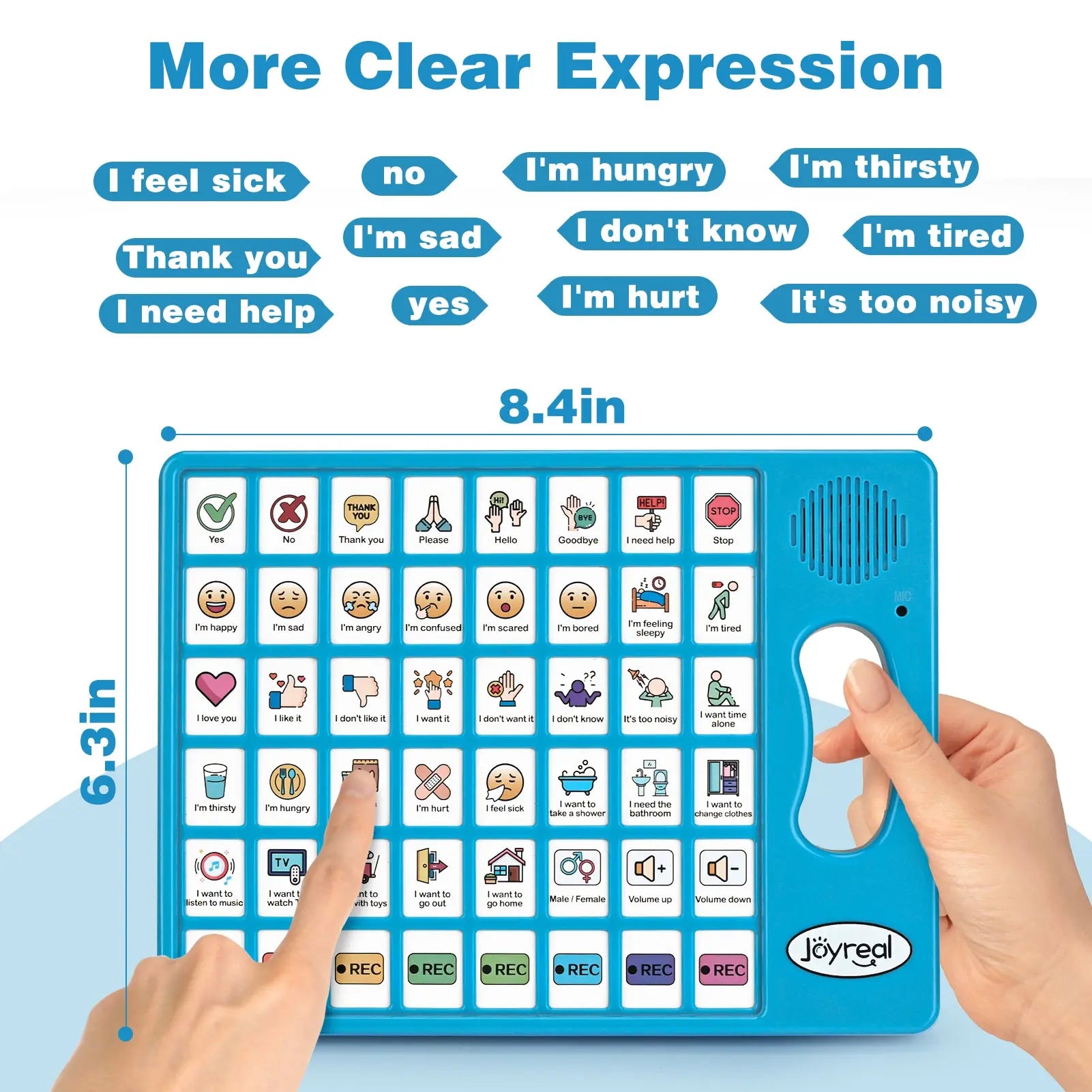 Plus AAC Communication Board for Speech Support Language Learning
