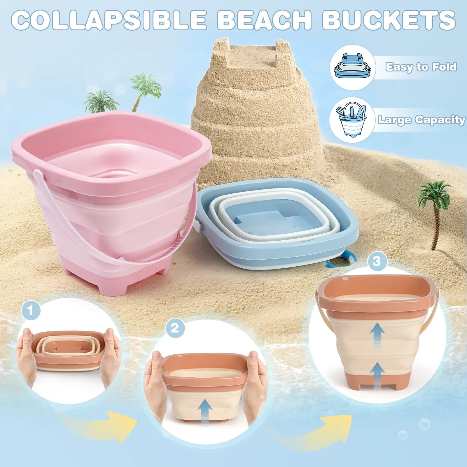 Sand Sifting & Shell Collecting Kit for Kids