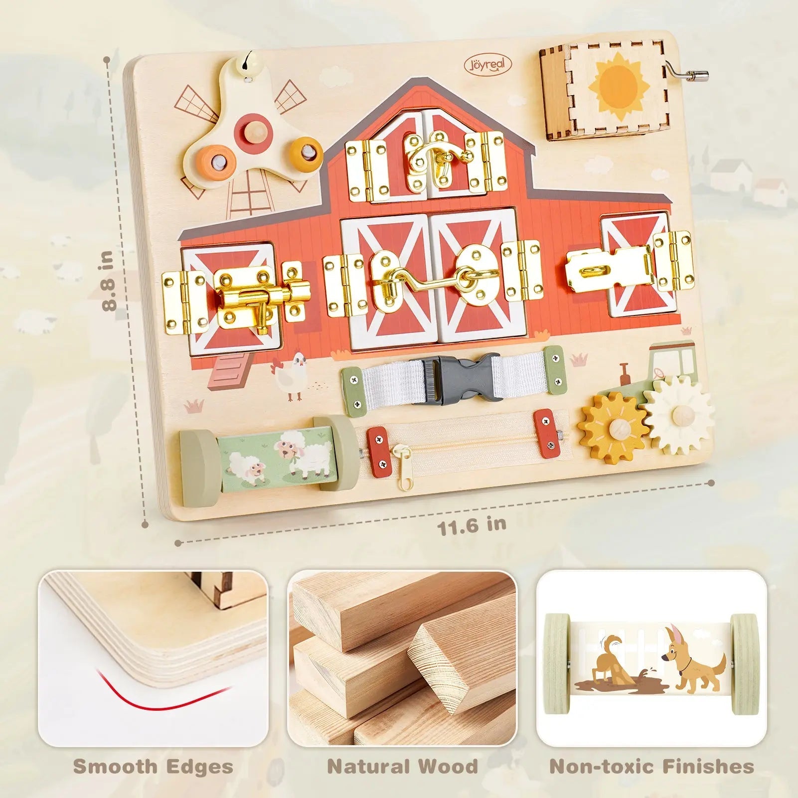 Montessori Busy Board for Toddlers – 10 Activities for Skill Development