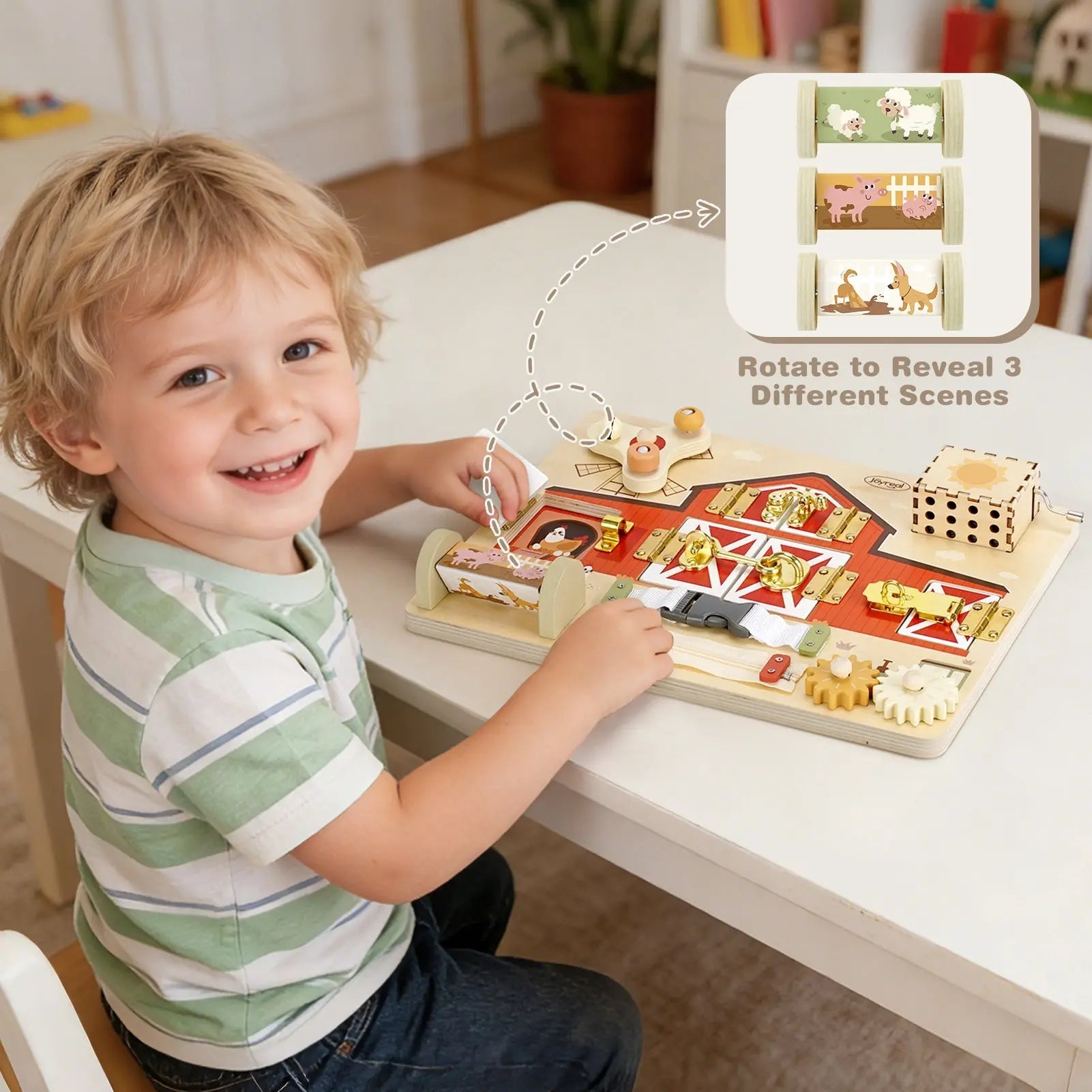 Montessori Busy Board for Toddlers – 10 Activities for Skill Development