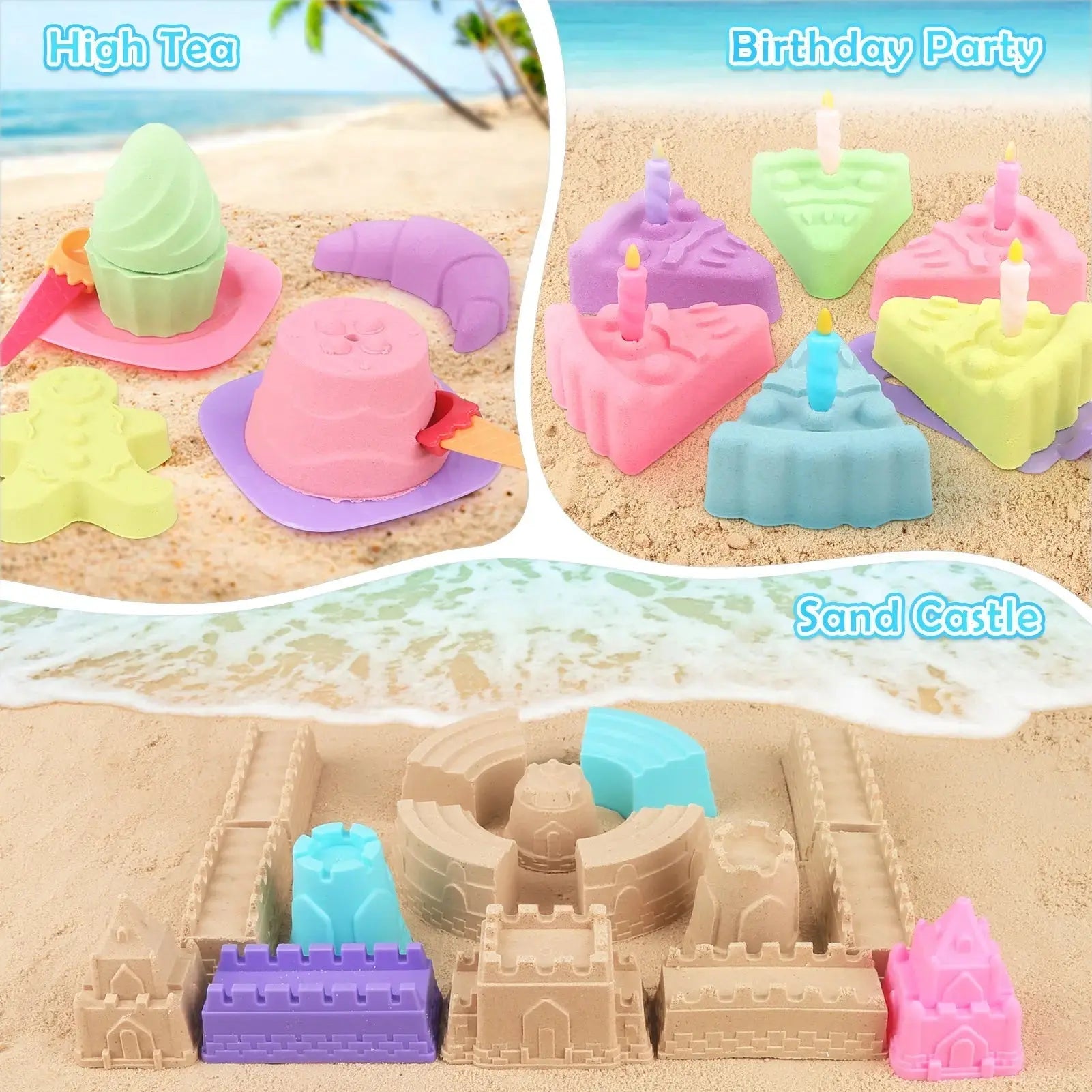 Sand Play Travel Kit for Kids Ages 3–10