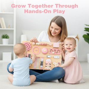 Fine Motor Skills Busy Board for Toddlers
