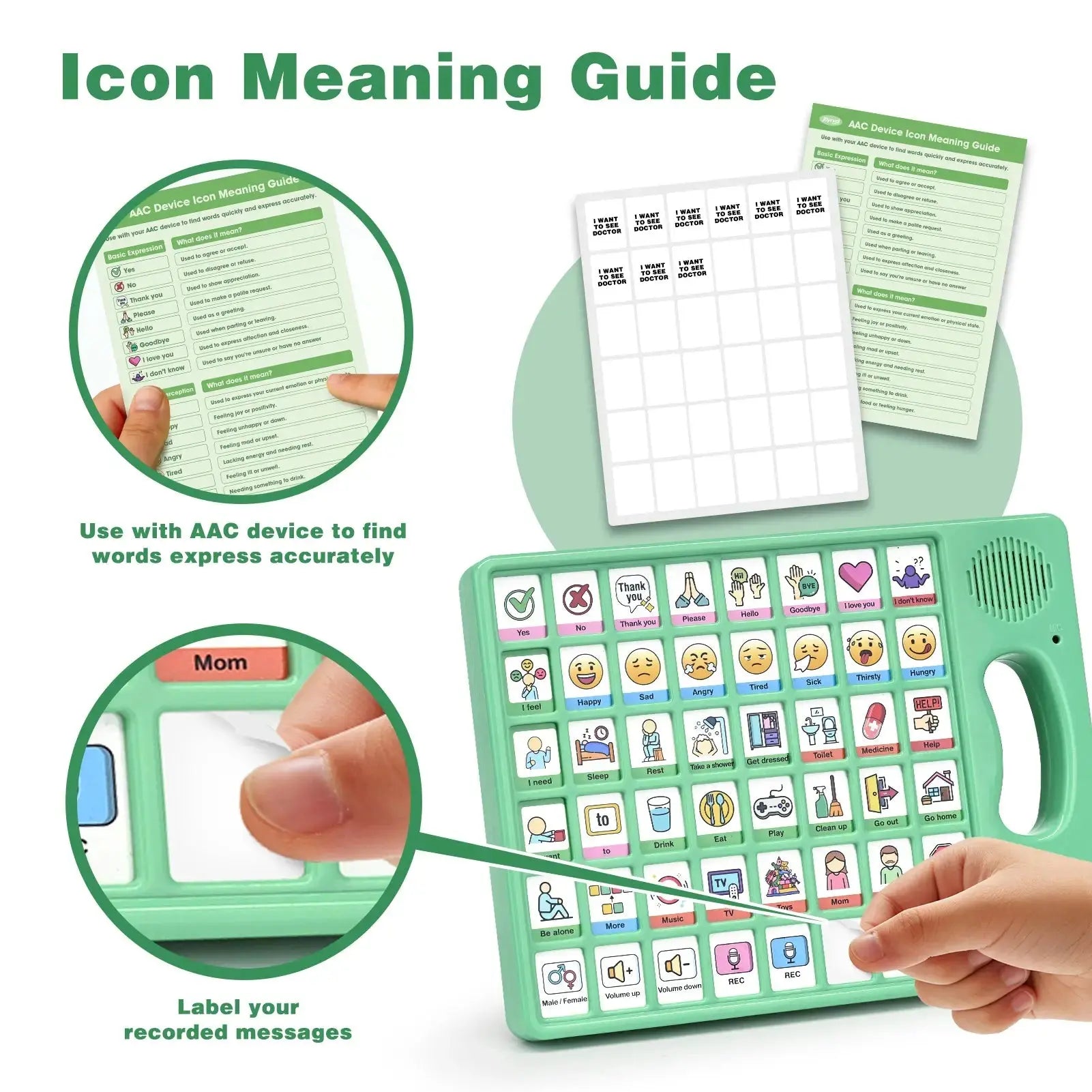 Sentence-Building AAC Device 3.0 Plus, Language Learning Communication Board