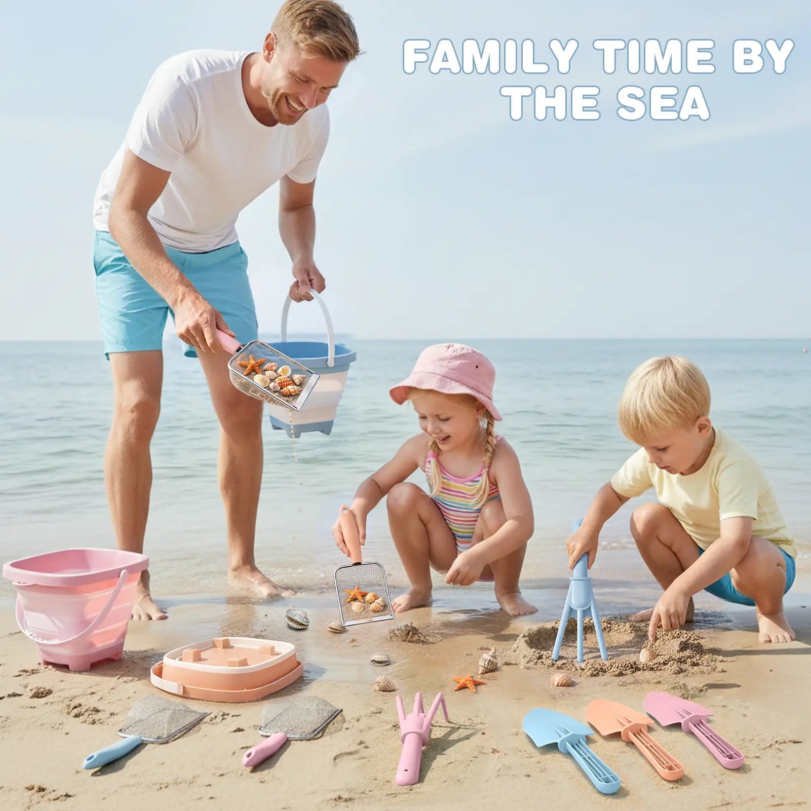 Sand Sifting & Shell Collecting Kit for Kids