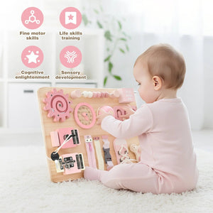 Fine Motor Skills Busy Board for Toddlers