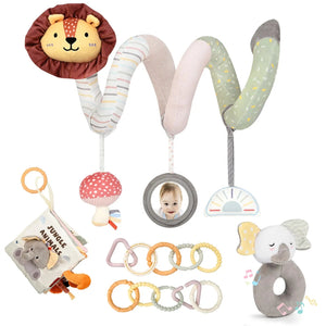 Spiral Car Seat Toy Set – Travel Toy for Newborns & Infants