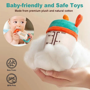 Workout Plush Toy with Rattle for Toddlers