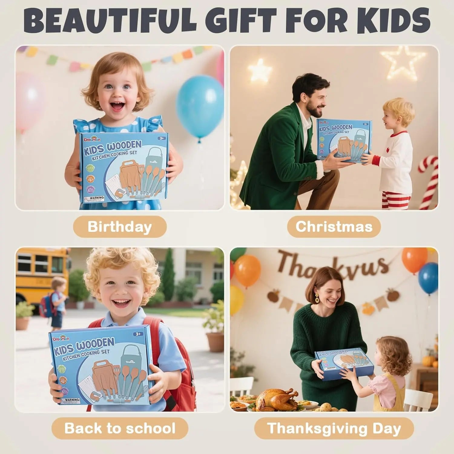Montessori Cooking Set for 3-12 Year Olds