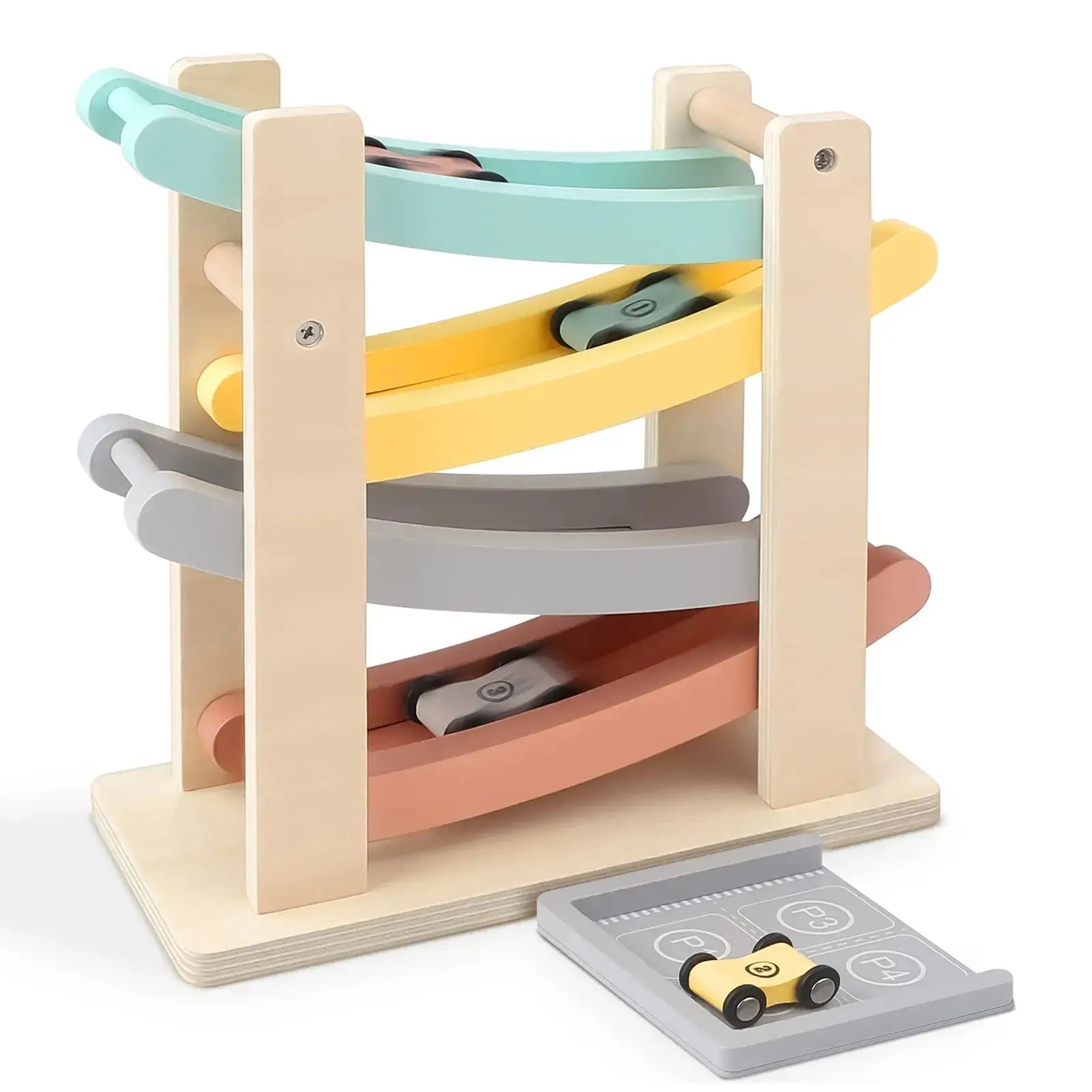 Wooden Car Ramp for Sensory Play