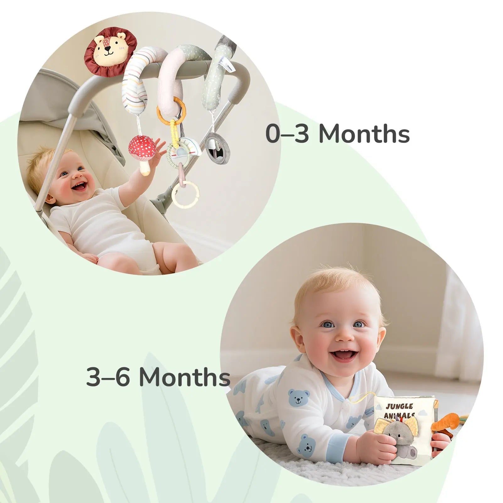 Spiral Car Seat Toy Set – Travel Toy for Newborns & Infants
