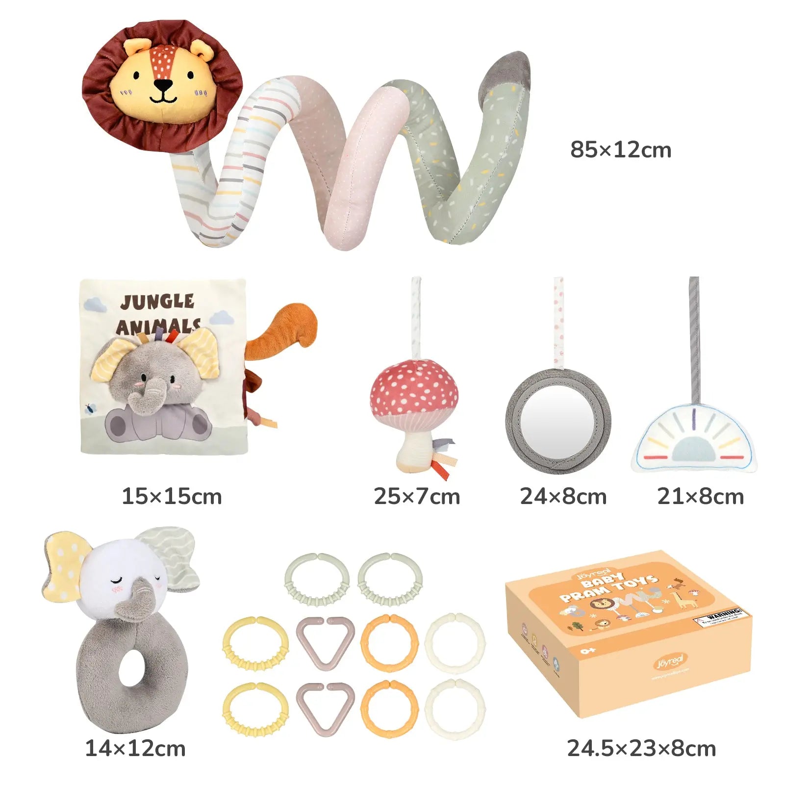 Spiral Car Seat Toy Set – Travel Toy for Newborns & Infants