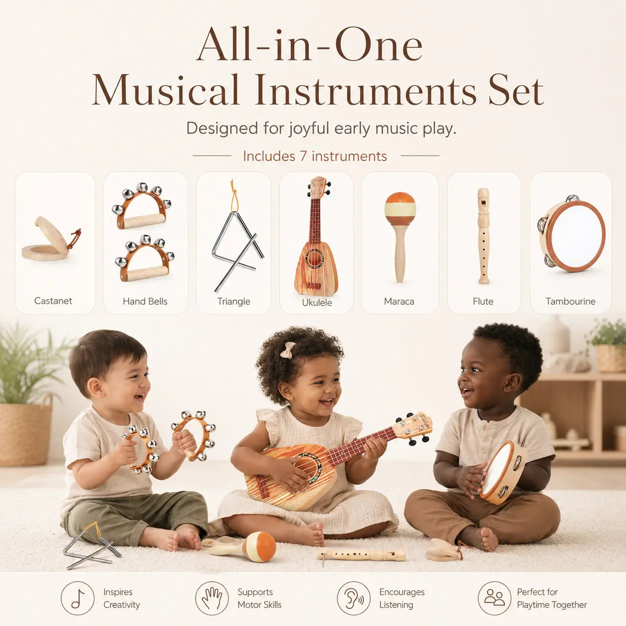 Guita Music Toys Ukulele Set for Toddlers