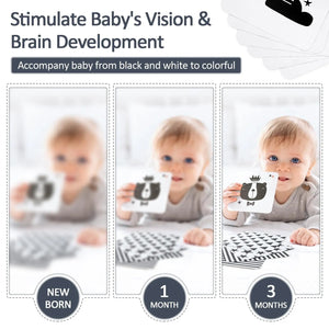 High Contrast Car Seat Sensory Baby Toys for Newborn