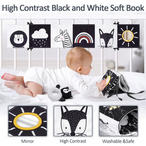High Contrast Car Seat Sensory Baby Toys for Newborn