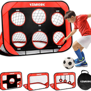 Kids Portable 3 in 1 Soccer Net for Indoor Outdoor Play