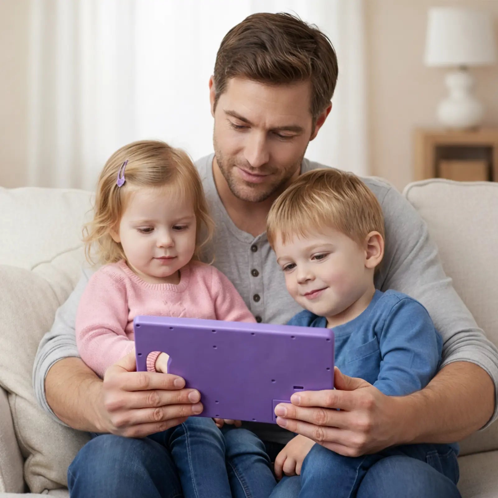 Plus AAC Communication Board for Language Learning (Purple)