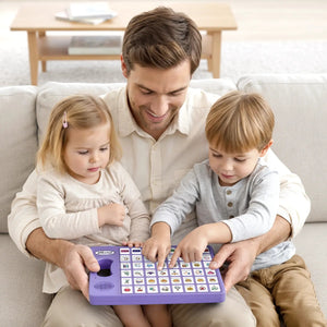 Plus AAC Communication Board for Language Learning (Purple)