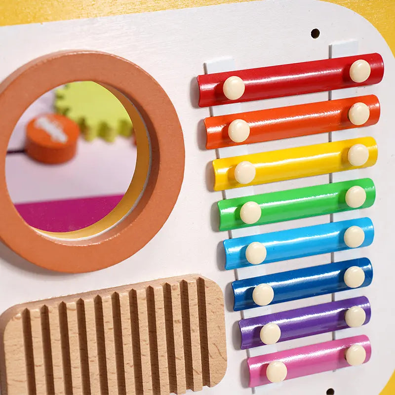 Wall-Mounted Sensory Busy Board for Early Learning