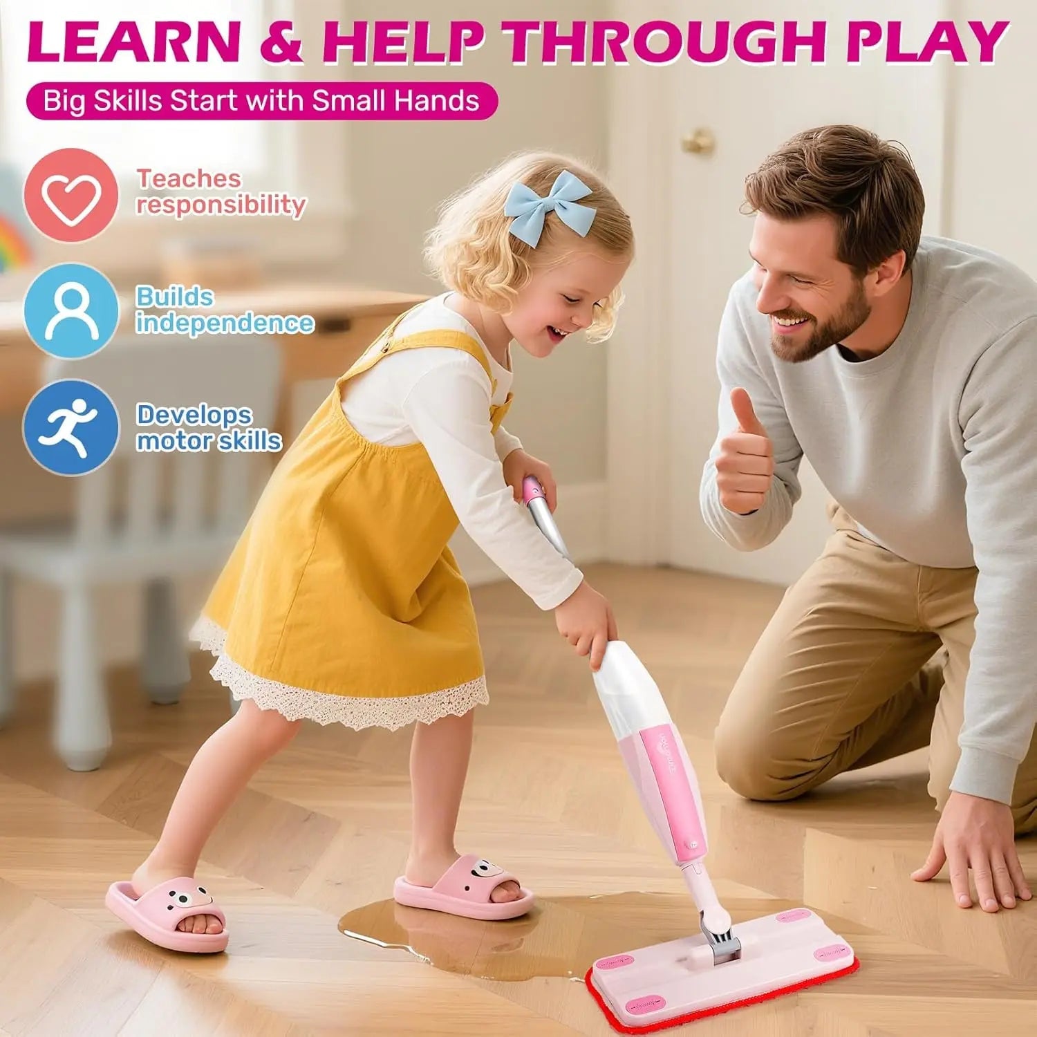 Montessori Spray Mop Toy for Kids