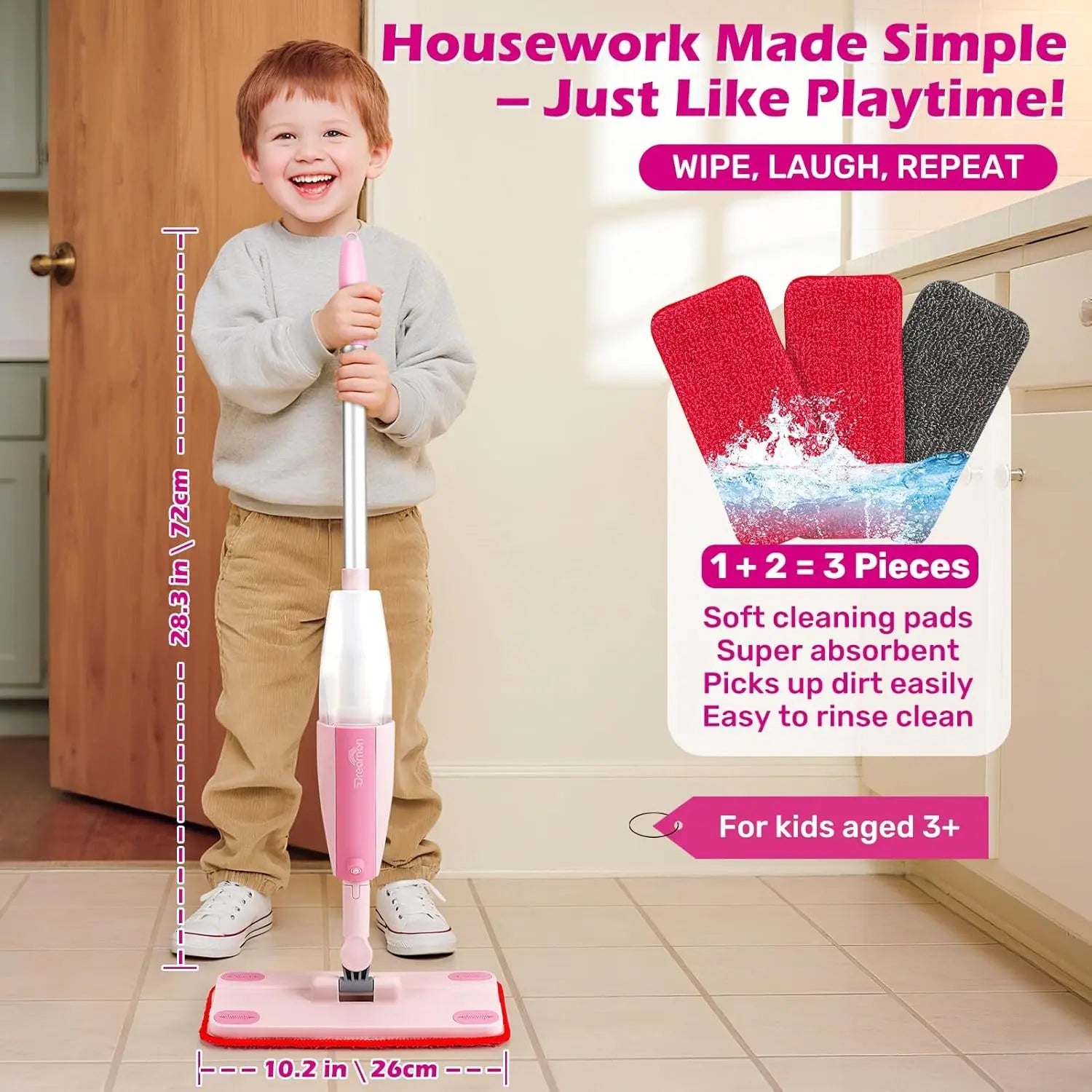 Montessori Spray Mop Toy for Kids