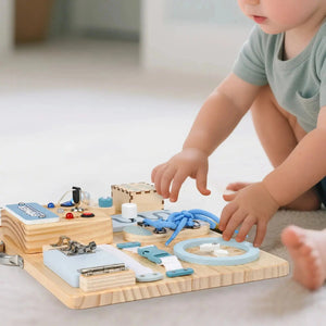 Wooden Busy Board for Sensory Development