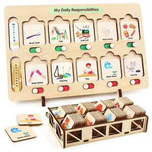 Montessori Visual Schedule for Kids 3-6 Years
