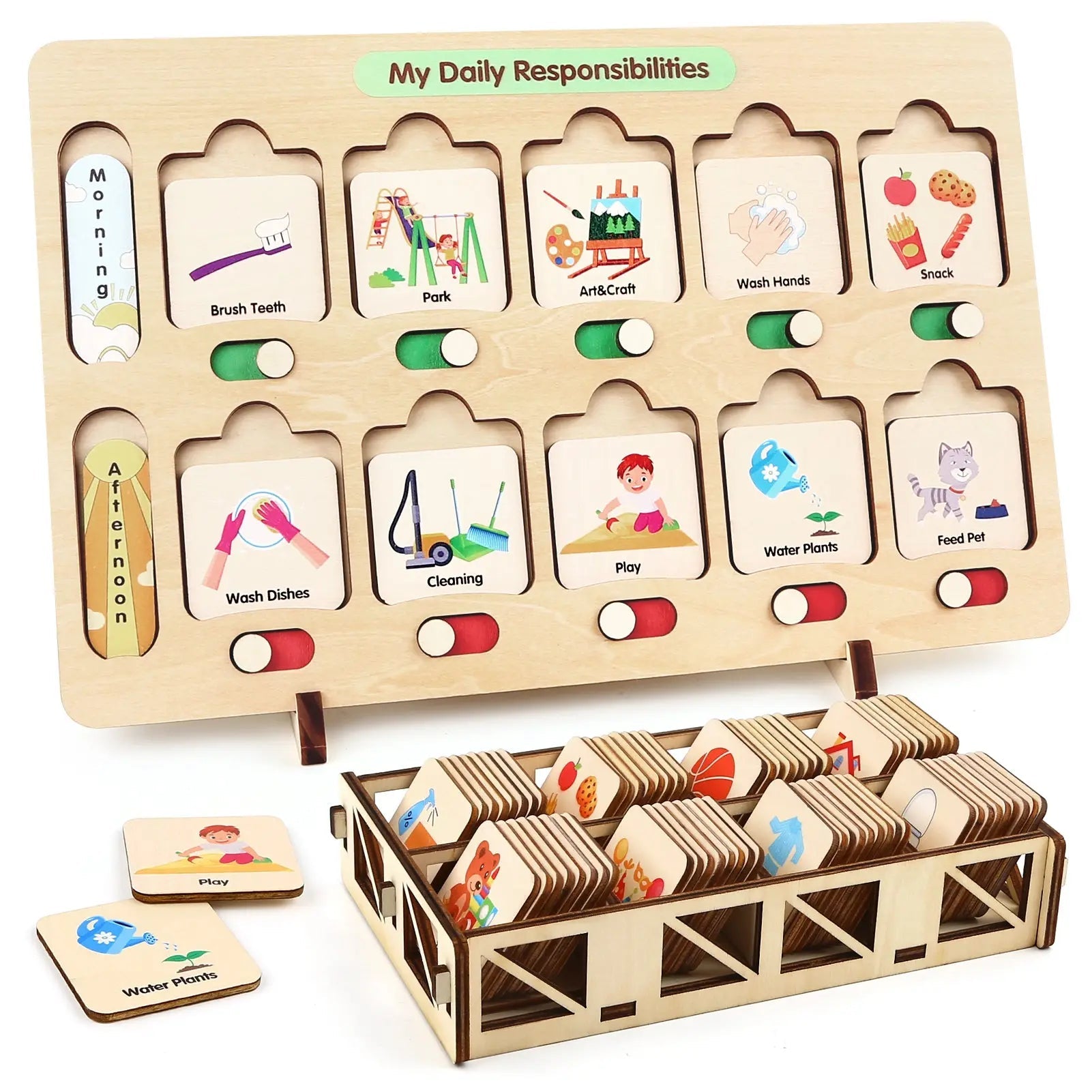 Montessori Visual Schedule for Kids 3-6 Years