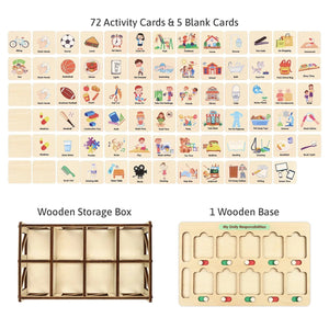 Montessori Visual Schedule for Kids 3-6 Years