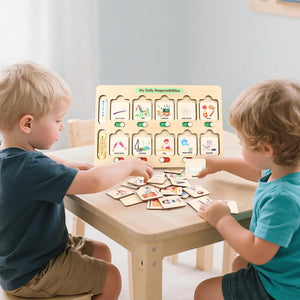 Montessori Visual Schedule for Kids 3-6 Years